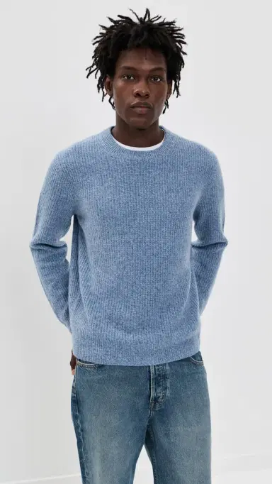 Alex Mill Jordan Sweater In Washed Cashmere Marled tonewash | Thumbnail 2 Alex Mill Jordan Sweater In Washed Cashmere Marled tonewash | Thumbnail 2