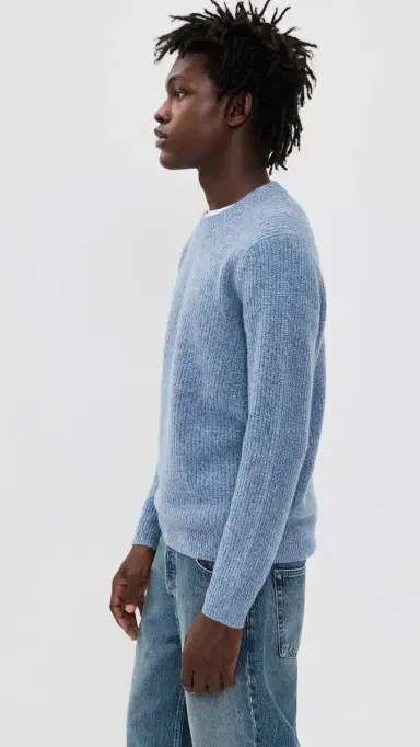 Alex Mill Jordan Sweater In Washed Cashmere Marled tonewash | Thumbnail 4 Alex Mill Jordan Sweater In Washed Cashmere Marled tonewash | Thumbnail 4