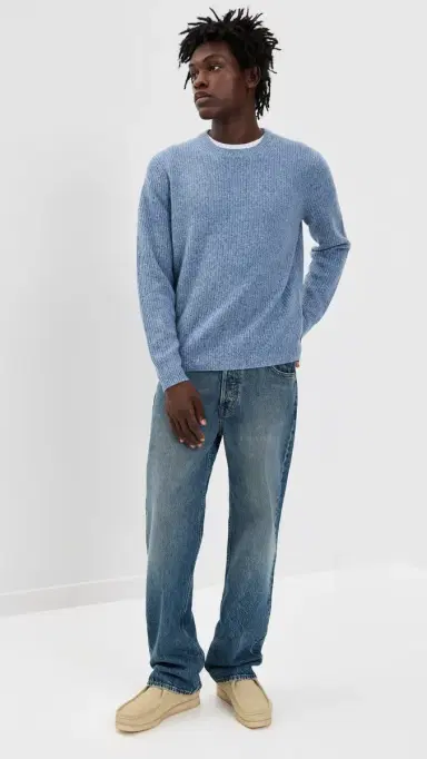 Alex Mill Jordan Sweater In Washed Cashmere Marled tonewash | Thumbnail 5 Alex Mill Jordan Sweater In Washed Cashmere Marled tonewash | Thumbnail 5