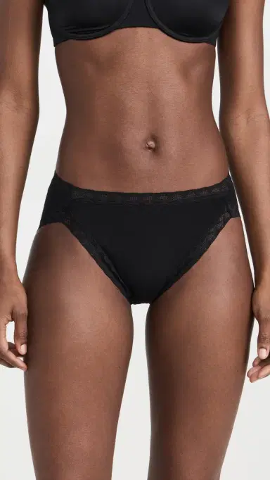 Natori Bliss French Cut Panties 6 Pack Black L | Thumbnail 3 Natori Bliss French Cut Panties 6 Pack Black L | Thumbnail 3