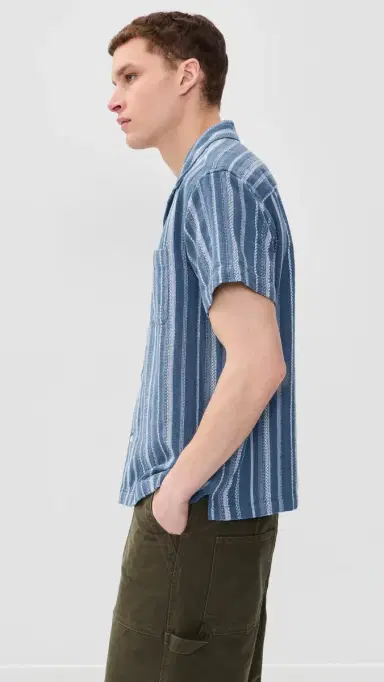 Obey Hugh Camp Shirt Dull Blue ulti | Thumbnail 4 Obey Hugh Camp Shirt Dull Blue ulti | Thumbnail 4
