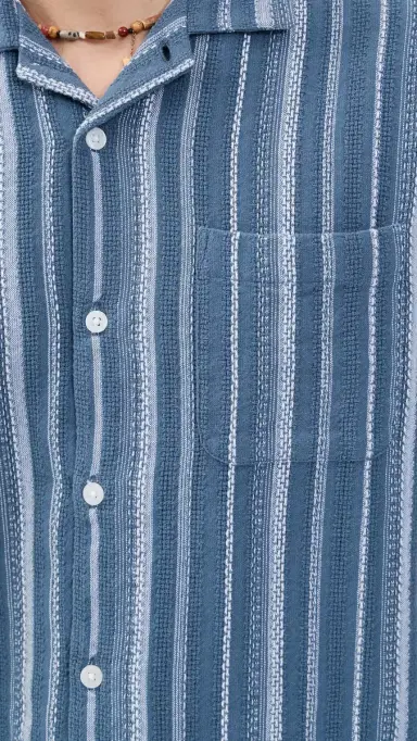 Obey Hugh Camp Shirt Dull Blue ulti | Thumbnail 6 Obey Hugh Camp Shirt Dull Blue ulti | Thumbnail 6