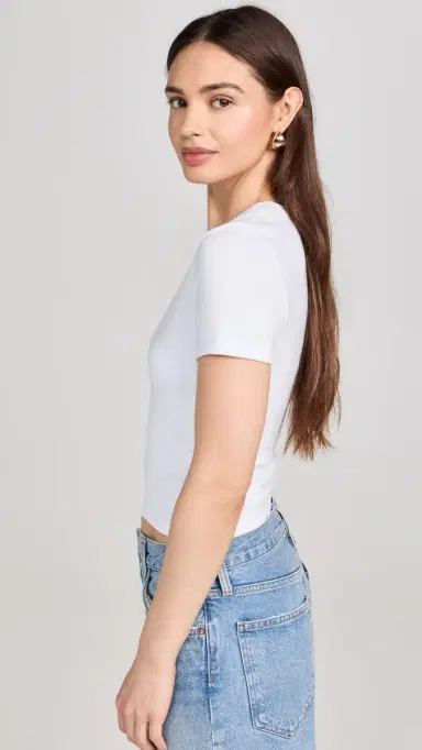 Joe's Jeans The Baby Tee Optic White | Thumbnail 4 Joe's Jeans The Baby Tee Optic White | Thumbnail 4