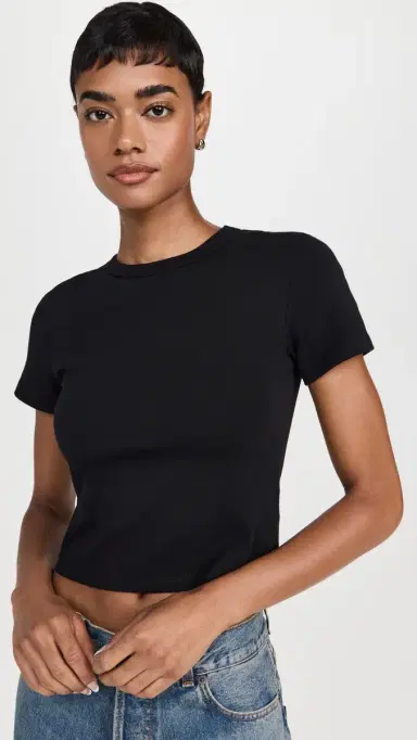 Joe's Jeans The Baby Tee Black | Thumbnail 2 Joe's Jeans The Baby Tee Black | Thumbnail 2