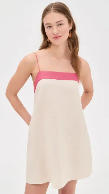 STAUD Laura Linen Mini Dress Blush Canyon | Thumbnail 2 STAUD Laura Linen Mini Dress Blush Canyon | Thumbnail 2