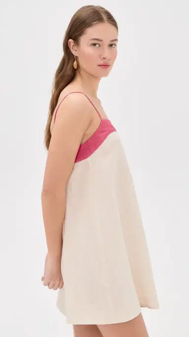 STAUD Laura Linen Mini Dress Blush Canyon | Thumbnail 4 STAUD Laura Linen Mini Dress Blush Canyon | Thumbnail 4
