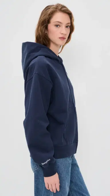 Sporty & Rich Heritage Yankees Zip Hoodie Dark Navy | Thumbnail 4 Sporty & Rich Heritage Yankees Zip Hoodie Dark Navy | Thumbnail 4