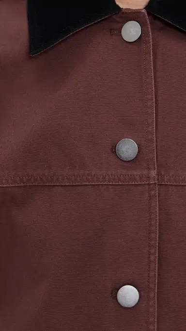LE BOP Dree Mid- Length Oversized Barn Jacket Chocolate | Thumbnail 6 LE BOP Dree Mid- Length Oversized Barn Jacket Chocolate | Thumbnail 6