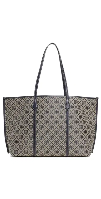 Tory Burch Perry T Monogram Tote Tory Navy | Thumbnail 1 Tory Burch Perry T Monogram Tote Tory Navy | Thumbnail 1