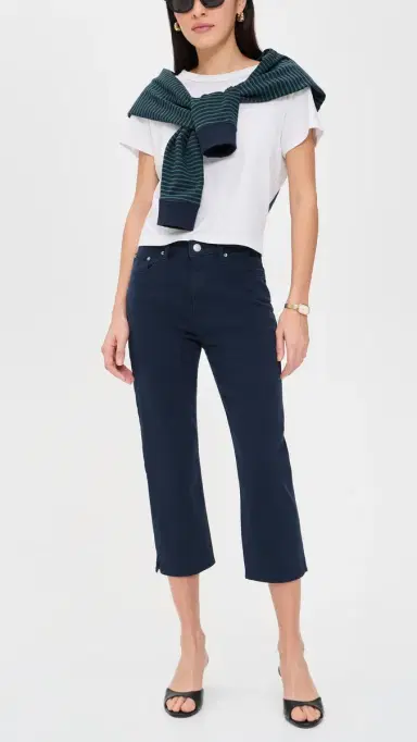 DL1961 Kristy Capri High Rise Pants Bright Navy | Thumbnail 5 DL1961 Kristy Capri High Rise Pants Bright Navy | Thumbnail 5