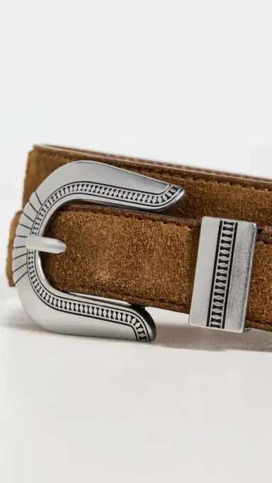 Madewell Overt Western Belt Warm Chestnut Suede L | Thumbnail 5 Madewell Overt Western Belt Warm Chestnut Suede L | Thumbnail 5