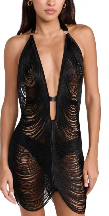Thistle and Spire Fringe Benefits Slip Black M/L | Thumbnail 1 Thistle and Spire Fringe Benefits Slip Black M/L | Thumbnail 1