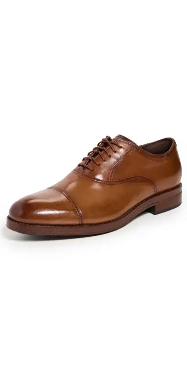 Cole Haan Ledley Grand Cap Toe Oxford Dress Shoes Ch British Tan/Dark Natural | Thumbnail 1 Cole Haan Ledley Grand Cap Toe Oxford Dress Shoes Ch British Tan/Dark Natural | Thumbnail 1