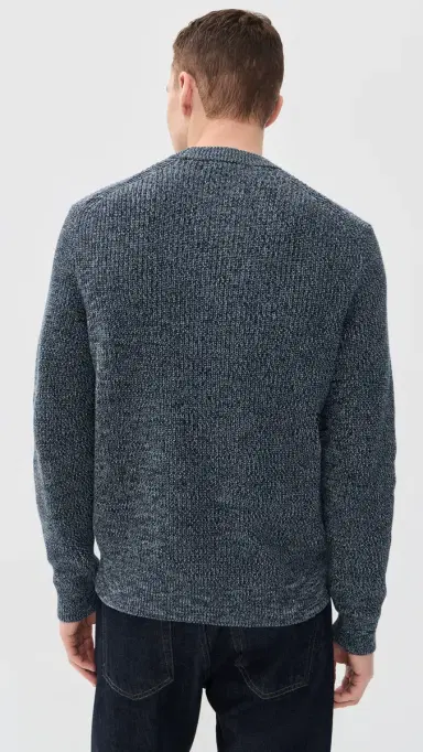 Madewell Fisherman ong Sleeve Crewneck Sweater Ink Marl | Thumbnail 3 Madewell Fisherman ong Sleeve Crewneck Sweater Ink Marl | Thumbnail 3
