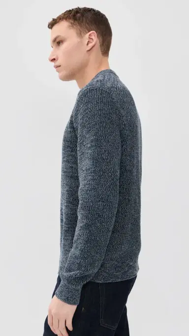 Madewell Fisherman ong Sleeve Crewneck Sweater Ink Marl | Thumbnail 4 Madewell Fisherman ong Sleeve Crewneck Sweater Ink Marl | Thumbnail 4