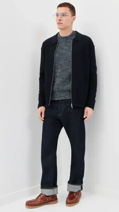 Madewell Fisherman ong Sleeve Crewneck Sweater Ink Marl | Thumbnail 5 Madewell Fisherman ong Sleeve Crewneck Sweater Ink Marl | Thumbnail 5