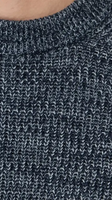 Madewell Fisherman ong Sleeve Crewneck Sweater Ink Marl | Thumbnail 6 Madewell Fisherman ong Sleeve Crewneck Sweater Ink Marl | Thumbnail 6