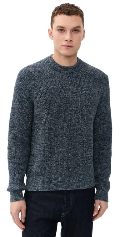 Madewell Fisherman ong Sleeve Crewneck Sweater Ink Marl | Thumbnail 1 Madewell Fisherman ong Sleeve Crewneck Sweater Ink Marl | Thumbnail 1