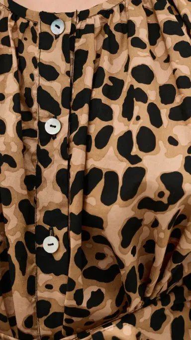 Natalie Martin Collection Alex Short Dress Leopard Cotton | Thumbnail 6 Natalie Martin Collection Alex Short Dress Leopard Cotton | Thumbnail 6