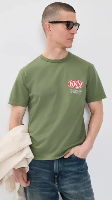Knickerbocker KNY Heavyweight T-Shirt Olive | Thumbnail 2 Knickerbocker KNY Heavyweight T-Shirt Olive | Thumbnail 2