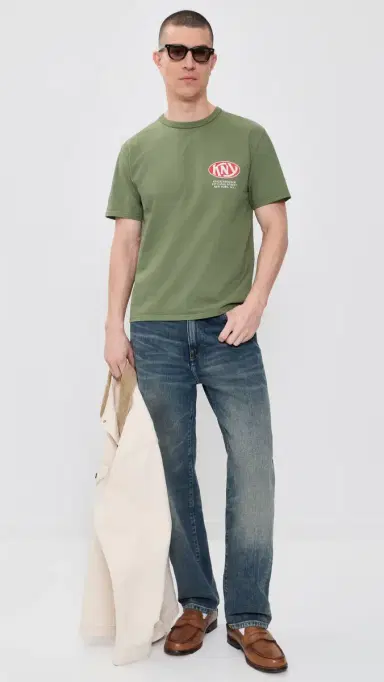 Knickerbocker KNY Heavyweight T-Shirt Olive | Thumbnail 5 Knickerbocker KNY Heavyweight T-Shirt Olive | Thumbnail 5