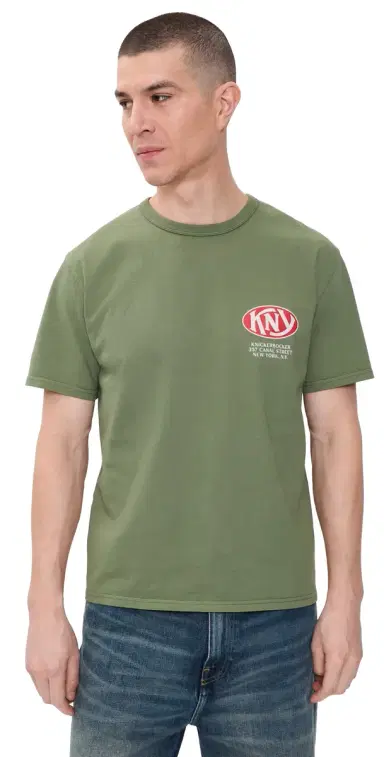 Knickerbocker KNY Heavyweight T-Shirt Olive | Thumbnail 1 Knickerbocker KNY Heavyweight T-Shirt Olive | Thumbnail 1