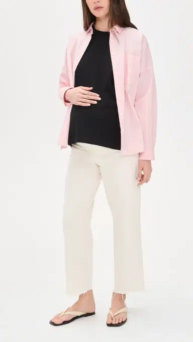 Madewell Maternity Perfect Vintage Wide Crop Jeans Vintage Canvas | Thumbnail 5 Madewell Maternity Perfect Vintage Wide Crop Jeans Vintage Canvas | Thumbnail 5