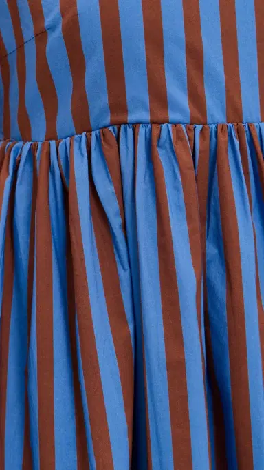 English Factory Big Stripe Maxi Dress Blue/Brown Stripe | Thumbnail 6 English Factory Big Stripe Maxi Dress Blue/Brown Stripe | Thumbnail 6