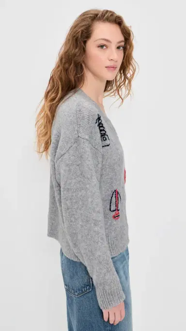 Bailey Rose Nautical Sweater Heather Grey | Thumbnail 4 Bailey Rose Nautical Sweater Heather Grey | Thumbnail 4