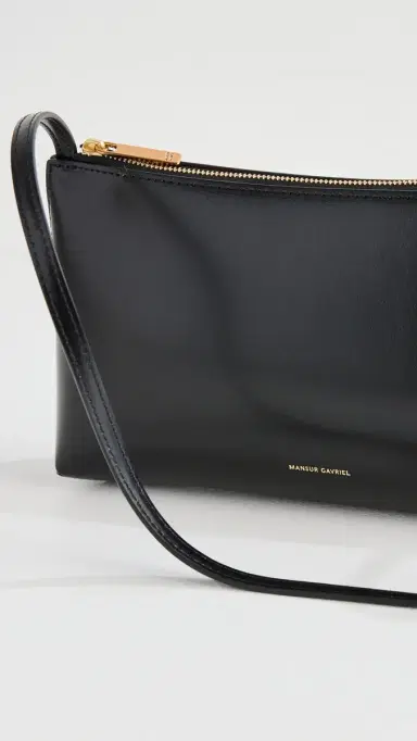 Mansur Gavriel Gaia Shoulder Bag Black/Flamma One Size | Thumbnail 5 Mansur Gavriel Gaia Shoulder Bag Black/Flamma One Size | Thumbnail 5