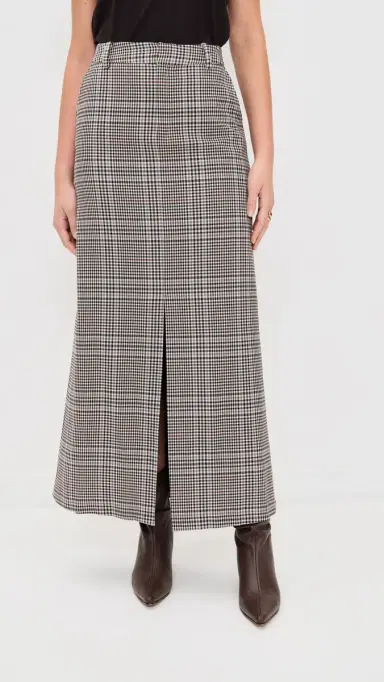 LE BOP Roxy Skirt Tan Plaid | Thumbnail 2 LE BOP Roxy Skirt Tan Plaid | Thumbnail 2