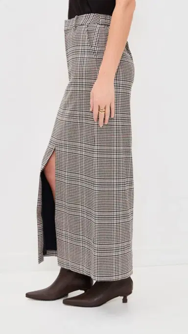 LE BOP Roxy Skirt Tan Plaid | Thumbnail 4 LE BOP Roxy Skirt Tan Plaid | Thumbnail 4