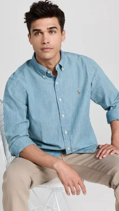 Polo Ralph Lauren Classic Fit Chambray Shirt Chambray | Thumbnail 2 Polo Ralph Lauren Classic Fit Chambray Shirt Chambray | Thumbnail 2