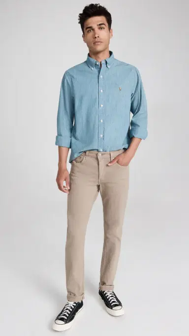 Polo Ralph Lauren Classic Fit Chambray Shirt Chambray | Thumbnail 5 Polo Ralph Lauren Classic Fit Chambray Shirt Chambray | Thumbnail 5
