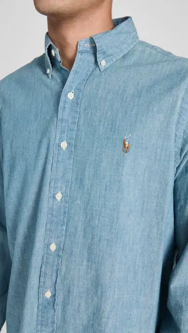 Polo Ralph Lauren Classic Fit Chambray Shirt Chambray | Thumbnail 6 Polo Ralph Lauren Classic Fit Chambray Shirt Chambray | Thumbnail 6
