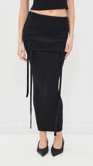 Aisling Camps Flipped Skirt Charcoal Melange | Thumbnail 2 Aisling Camps Flipped Skirt Charcoal Melange | Thumbnail 2