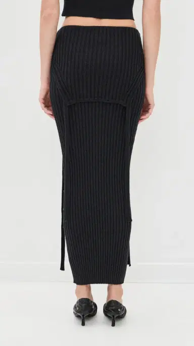 Aisling Camps Flipped Skirt Charcoal Melange | Thumbnail 3 Aisling Camps Flipped Skirt Charcoal Melange | Thumbnail 3