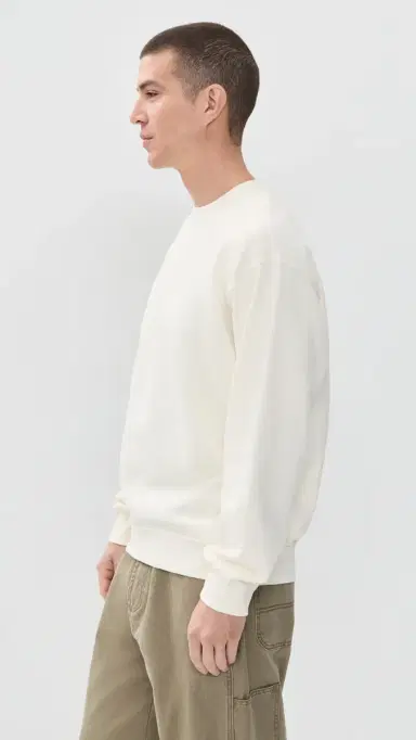 Madewell The McCarren Midweight Crewneck Sweatshirt Vintage Ivory L | Thumbnail 4 Madewell The McCarren Midweight Crewneck Sweatshirt Vintage Ivory L | Thumbnail 4