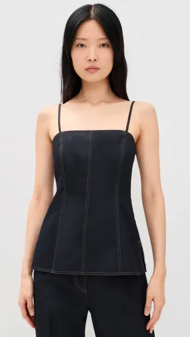 Helmut Lang Minimal Slip Top Navy Melange | Thumbnail 2 Helmut Lang Minimal Slip Top Navy Melange | Thumbnail 2