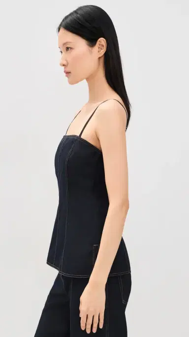 Helmut Lang Minimal Slip Top Navy Melange | Thumbnail 4 Helmut Lang Minimal Slip Top Navy Melange | Thumbnail 4