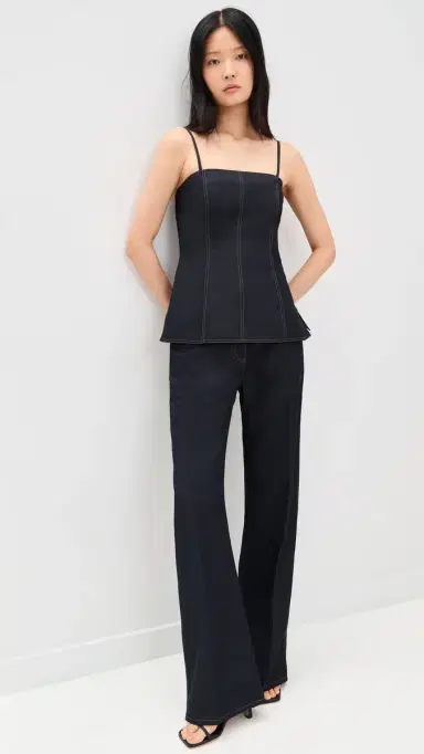 Helmut Lang Minimal Slip Top Navy Melange | Thumbnail 5 Helmut Lang Minimal Slip Top Navy Melange | Thumbnail 5
