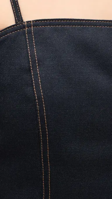Helmut Lang Minimal Slip Top Navy Melange | Thumbnail 6 Helmut Lang Minimal Slip Top Navy Melange | Thumbnail 6