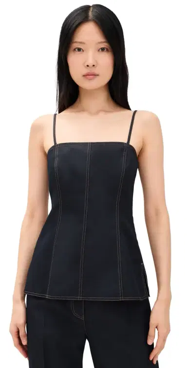 Helmut Lang Minimal Slip Top Navy Melange | Thumbnail 1 Helmut Lang Minimal Slip Top Navy Melange | Thumbnail 1