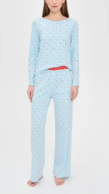 Cozyland by Morgan Lane Brunch Cozy ajama Set French Blue | Thumbnail 2 Cozyland by Morgan Lane Brunch Cozy ajama Set French Blue | Thumbnail 2