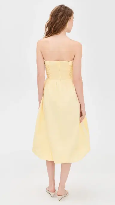 WAYF Katherine Bubble Hem Dress Yellow | Thumbnail 3 WAYF Katherine Bubble Hem Dress Yellow | Thumbnail 3