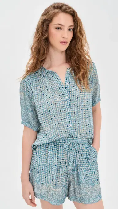 Natalie Martin Collection Violet Top Delphi Sky | Thumbnail 2 Natalie Martin Collection Violet Top Delphi Sky | Thumbnail 2