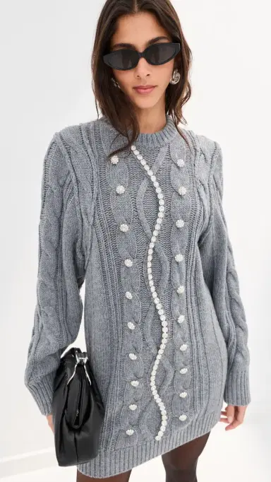 LE BOP Carrington ini Dress Heather Grey | Thumbnail 3 LE BOP Carrington ini Dress Heather Grey | Thumbnail 3