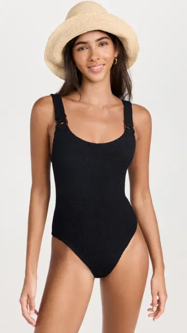 Hunza G Domino Swim One Piece Black One Size | Thumbnail 5 Hunza G Domino Swim One Piece Black One Size | Thumbnail 5
