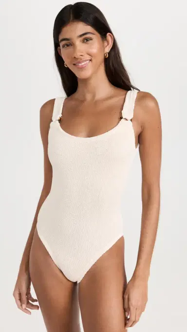 Hunza G Domino Swim One Piece Blush One Size | Thumbnail 2 Hunza G Domino Swim One Piece Blush One Size | Thumbnail 2