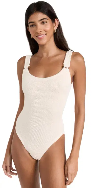 Hunza G Domino Swim One Piece Blush One Size | Thumbnail 1 Hunza G Domino Swim One Piece Blush One Size | Thumbnail 1